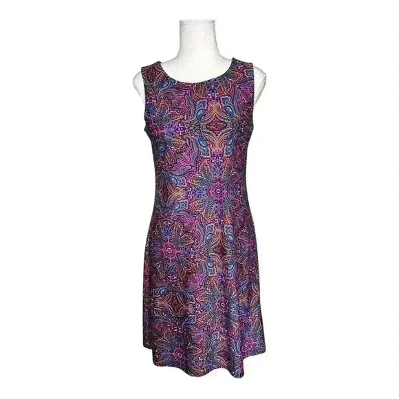 JUDE CONNALLY Beth Dress  Sleeveless Multicolor Paisley Sheath  Women’s S - Picture 1 of 7